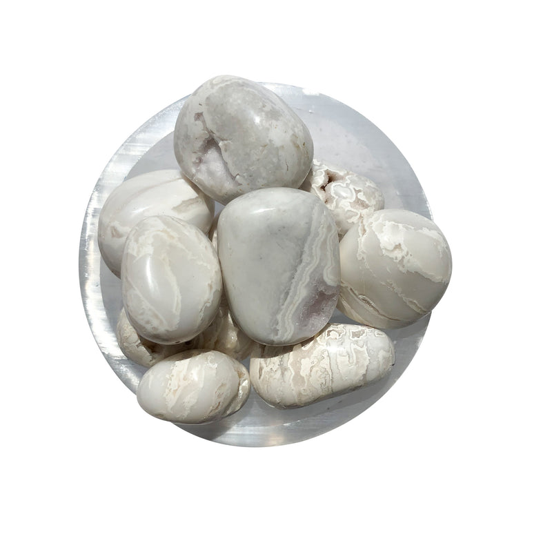 White Plume Agate Tumbles