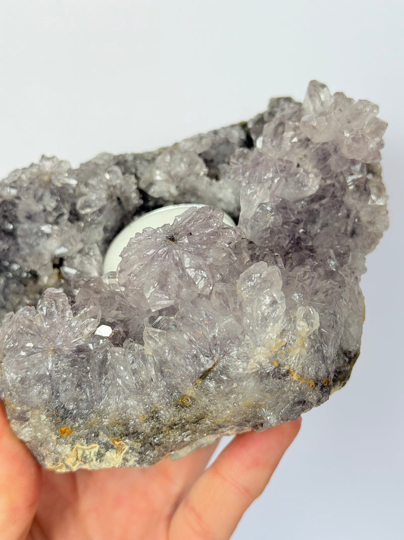 Amethyst Cluster Statement Candle Holder