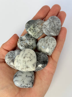 Dendritic Opal Hearts