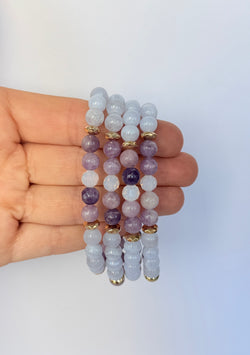 Limited Edition | Blue Lace Agate & Lepidolite
