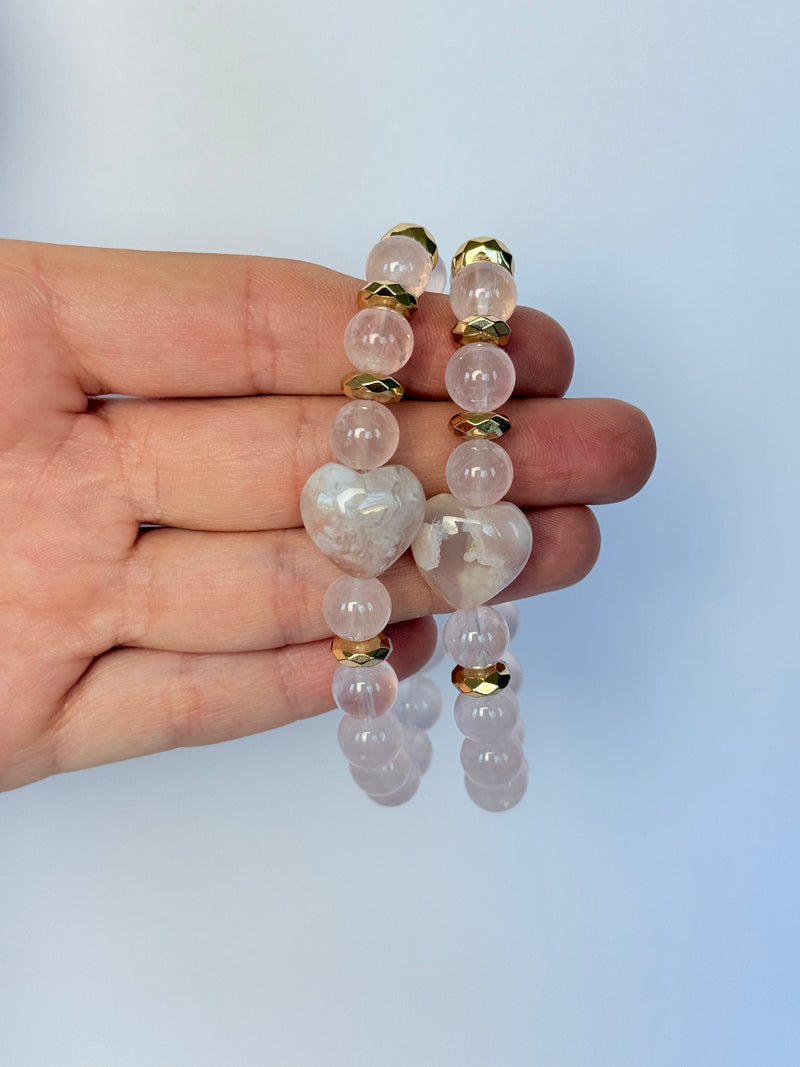 Limited Edition | Rose Quartz & Flower Agate