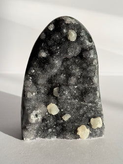 Amethyst with Calcite Cut Base