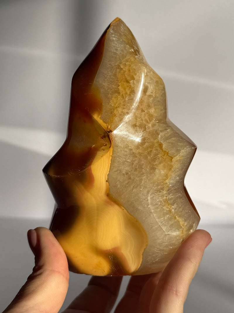 Carnelian Quartz Flame