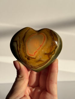 Polychrome Jasper Heart