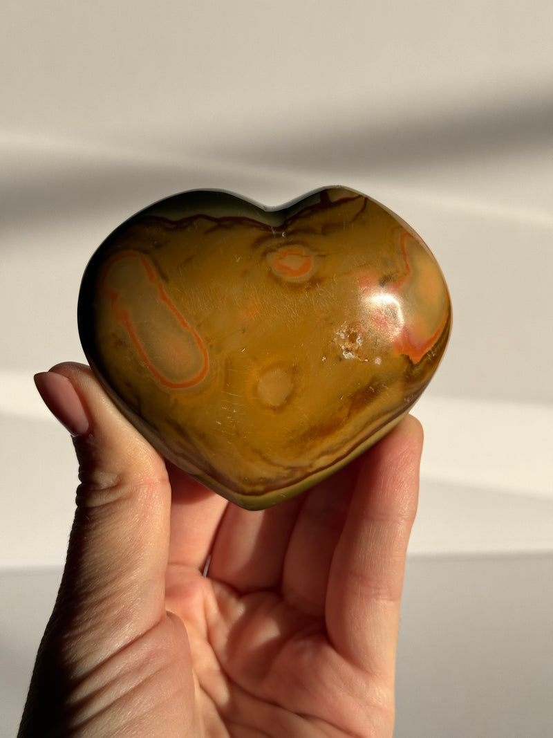 Polychrome Jasper Heart