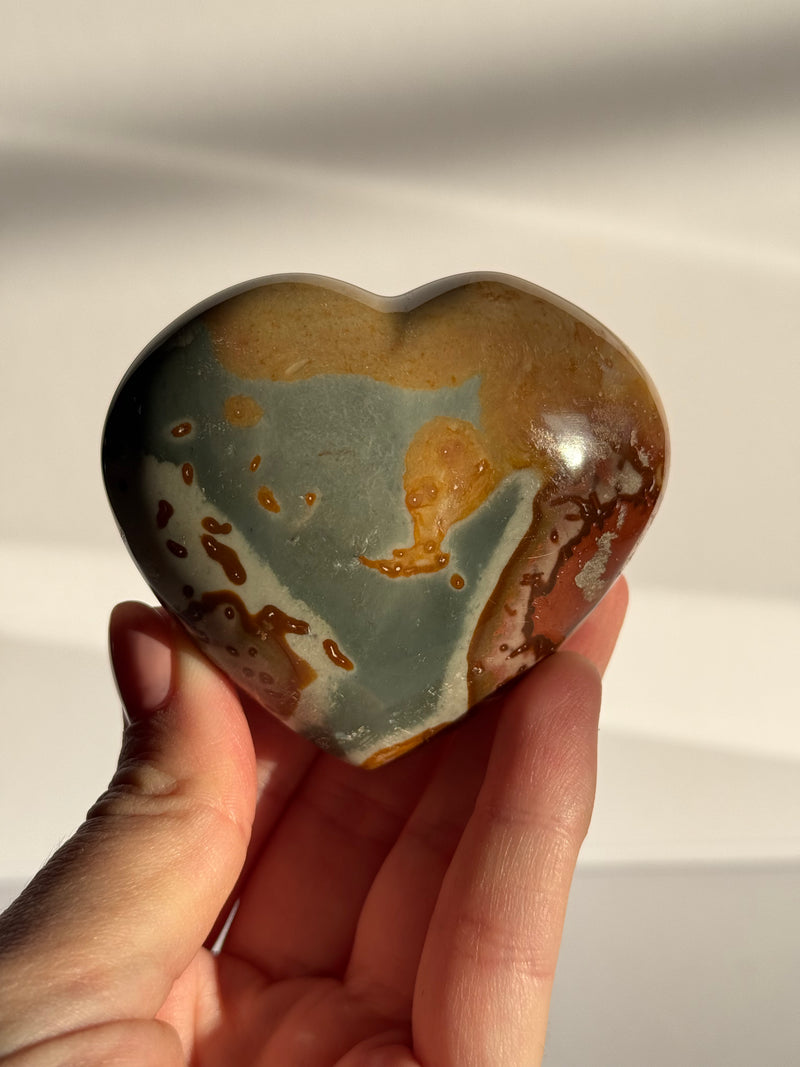 Polychrome Jasper Heart