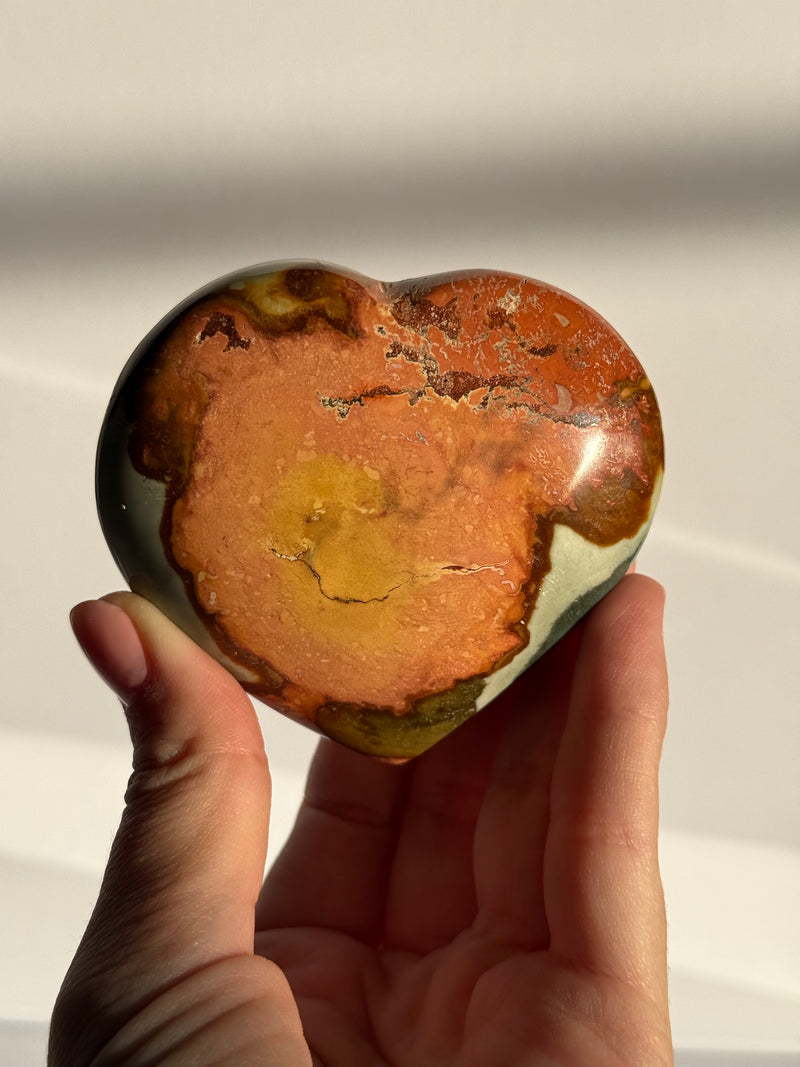 Polychrome Jasper Heart
