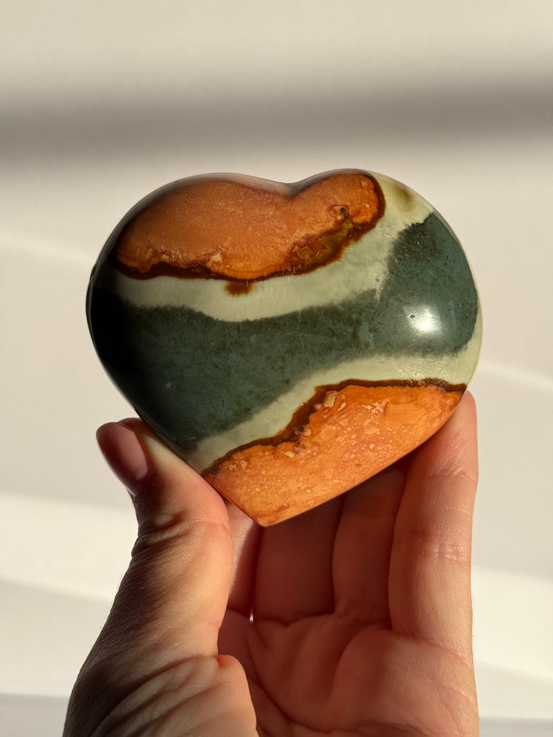 Polychrome Jasper Heart