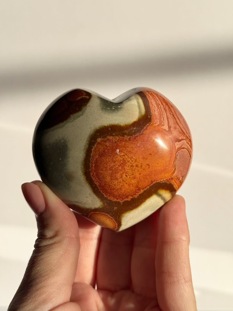 Polychrome Jasper Heart