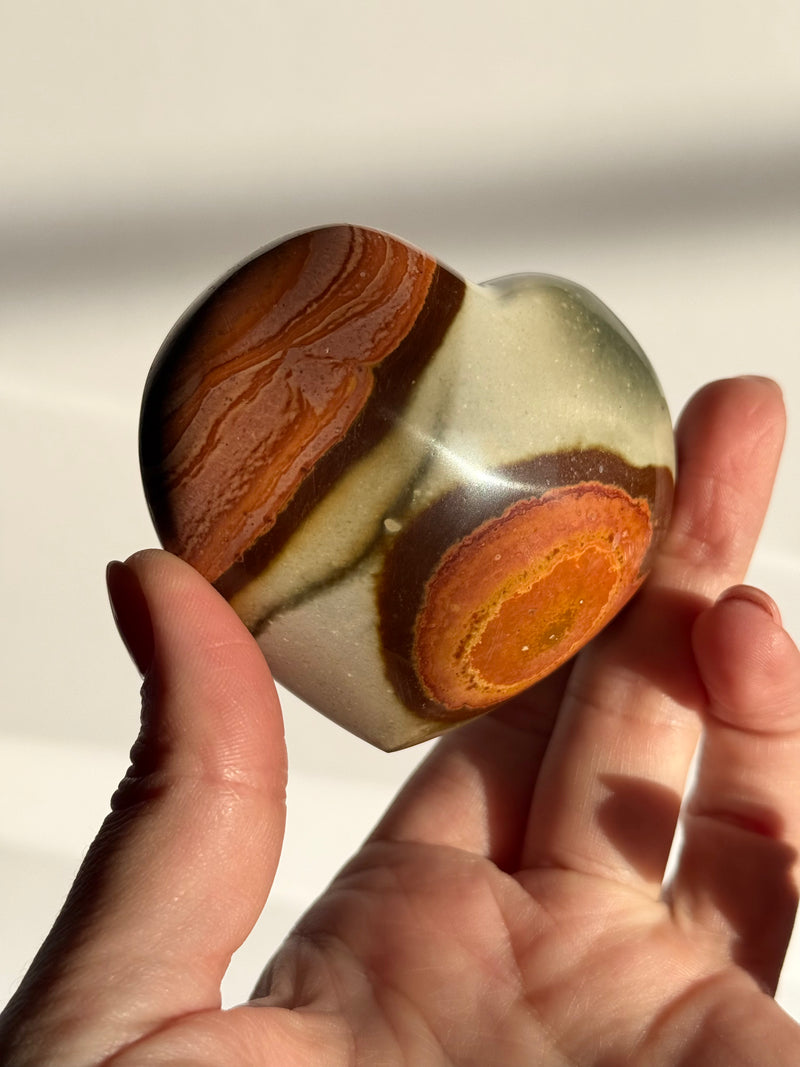 Polychrome Jasper Heart