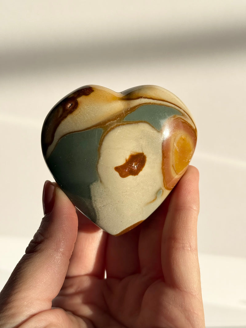 Polychrome Jasper Heart