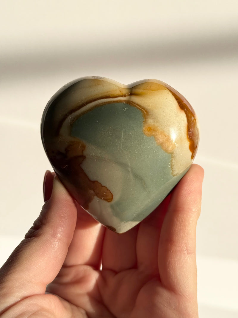 Polychrome Jasper Heart