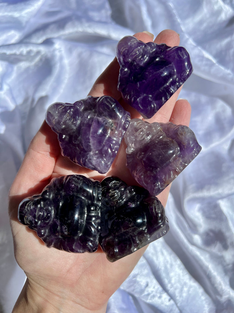 Amethyst Buddhas