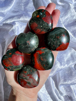 African Bloodstone Hearts