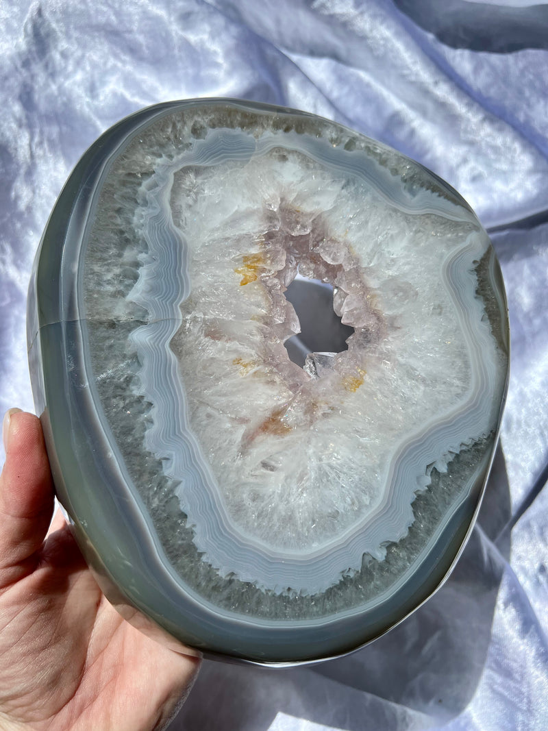 Blue Agate Statement Bowl