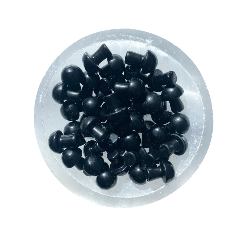 Black Obsidian Mushrooms