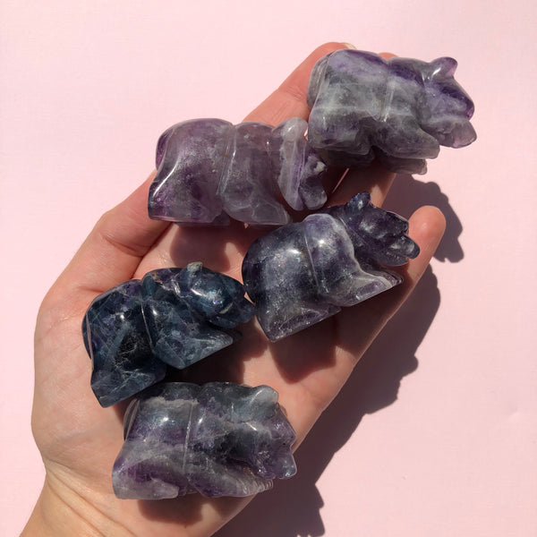 Rainbow Fluorite Bears