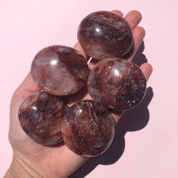 Fire Quartz Palm Stones