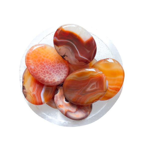 Carnelian Worry Stones