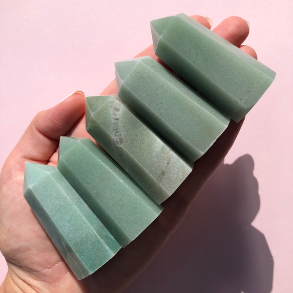 Green Aventurine Mini Towers