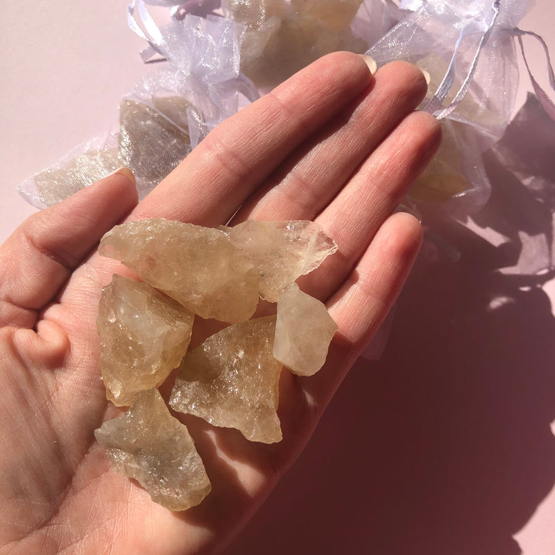 Raw Natural Citrine Bags