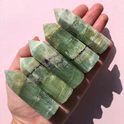 Green Calcite Towers